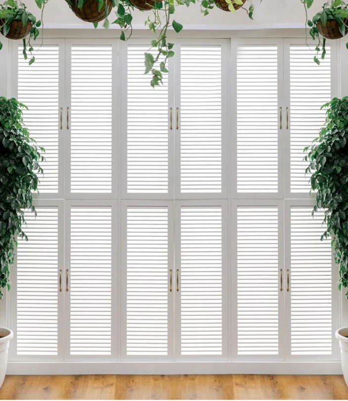 Louvered Window White