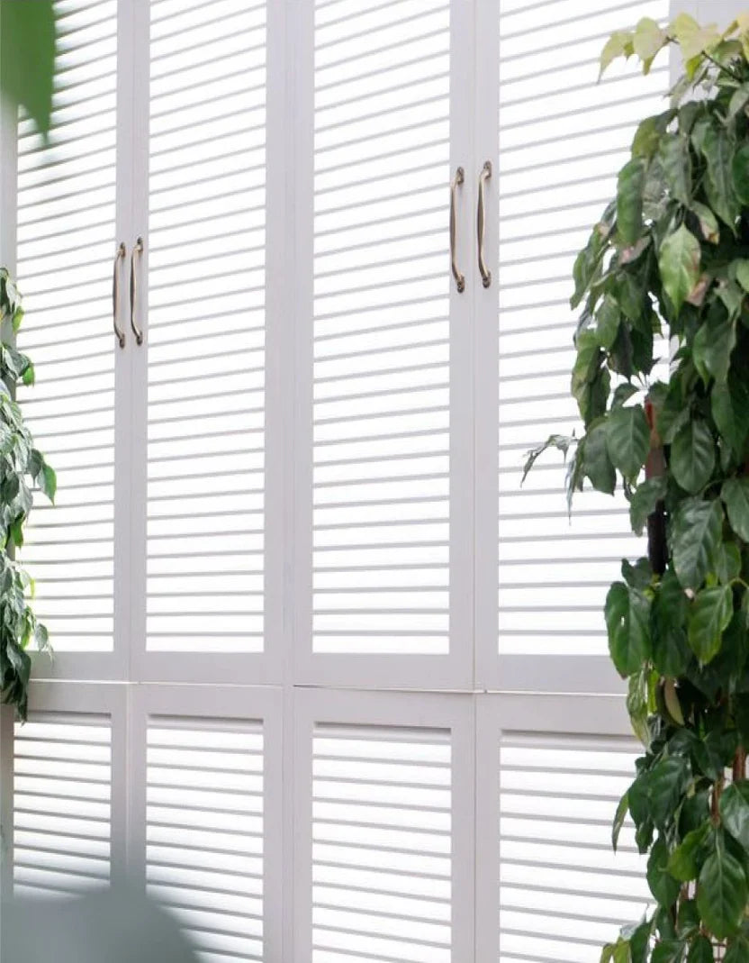 Louvered Window White