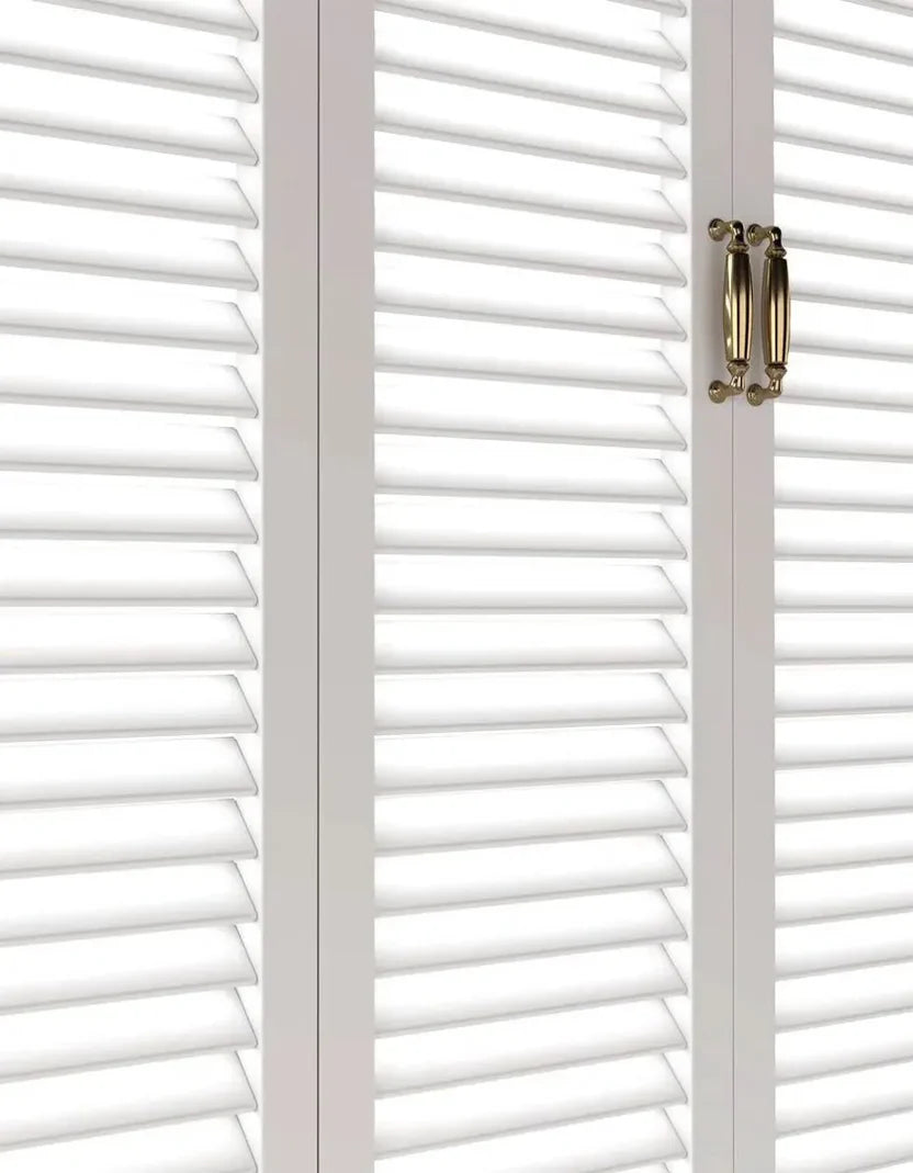 Louvered Window White