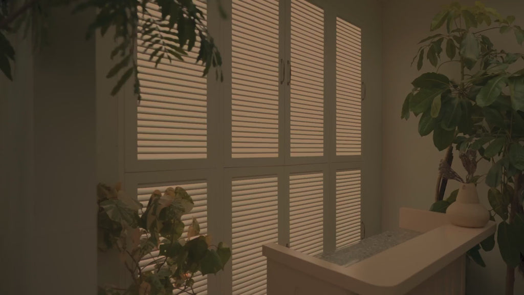 Louvered Window White